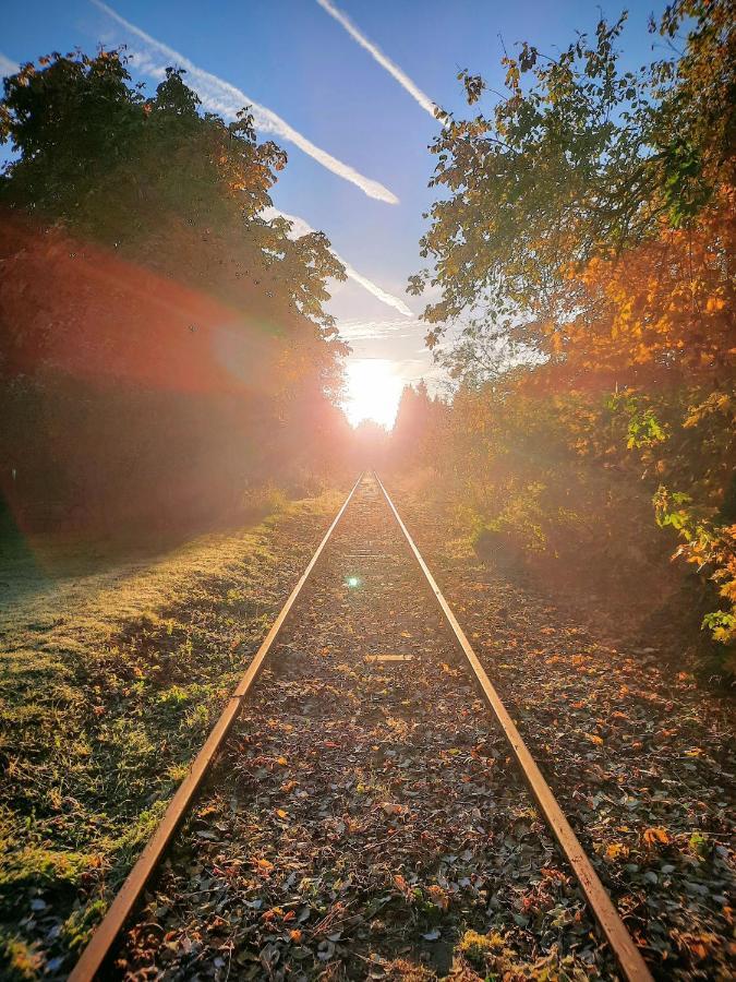 Fewo Im Alten Bahnhof Niederrossbach Exteriér fotografie